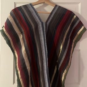 Colorful beach poncho